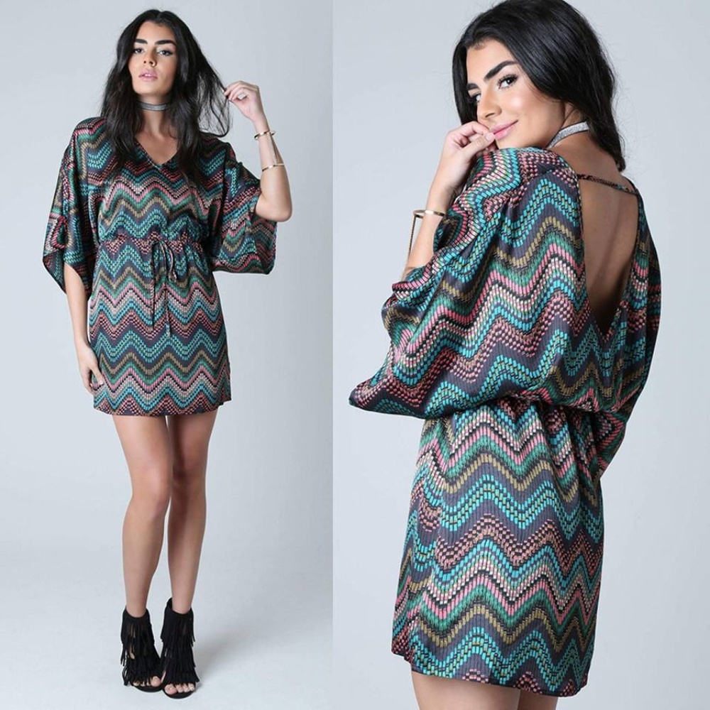 KIMONO DRESS|SLEEVE DRESS Size M - Picture 1 of 8